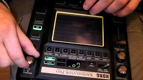 The Key Button on the Korg Kaossilator Pro