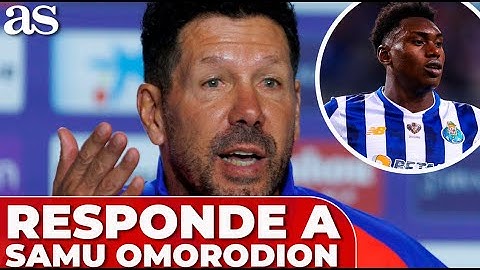 SIMEONE sobre la salida de SAMU OMORODION del ATLETI: "Mandó un mensaje..."
