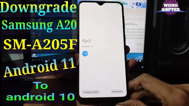 Downgrade samsung A20 (SM-A205F) android 11 to android 10 || flash samsung A20