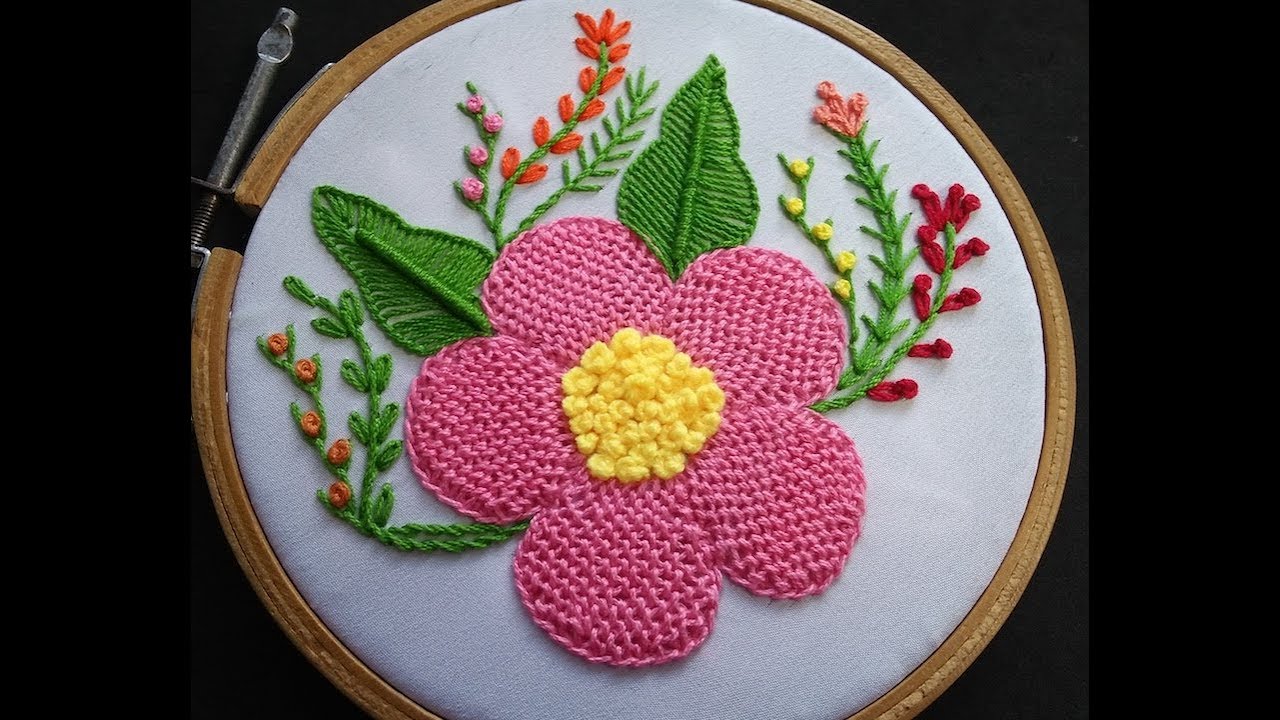 Hand Embroidery Trellis Stitch Embroidery (Part 1) YouTube