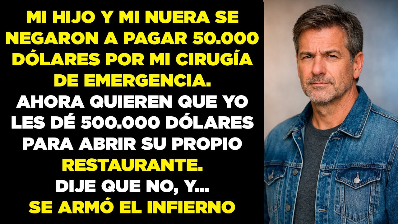 Mis hijos se negaron a pagar 20.000 dólares por mi cirugía urgente. Ahora exigen 100.000 dólares