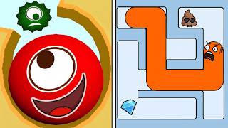 Hungry Balls Vs Pet Me Maze Max Level Up SpeedRun Gameplay Android/IOS Walkthrough screenshot 1