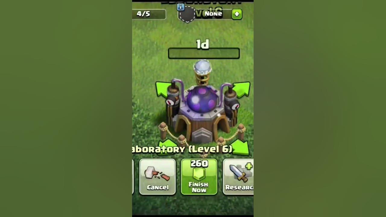UPGRADING LABORATORY LEVEL 1 TO LEVEL 13 MAX coc gameplay upgrade 