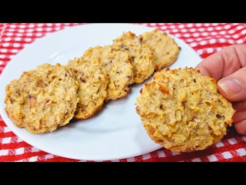 ZERO TRIGO E AÇÚCAR! Biscoito Saudável, Menos Calorias, Sem Leite, Fácil e Rápido - Delicioso!