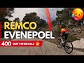  on the wheel of remco evenepoel  intervals with a pro cyclist