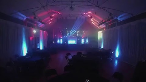 Timelapse video of LED DJ set up