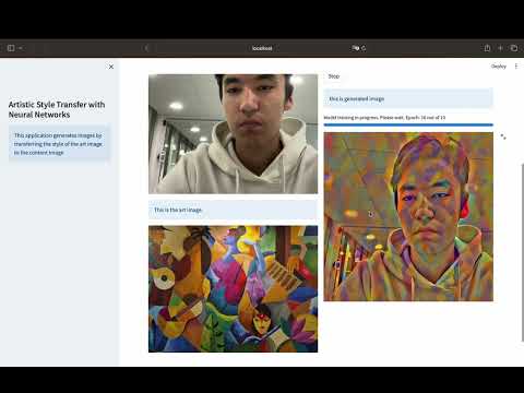 Art generation with neural style transfer demo