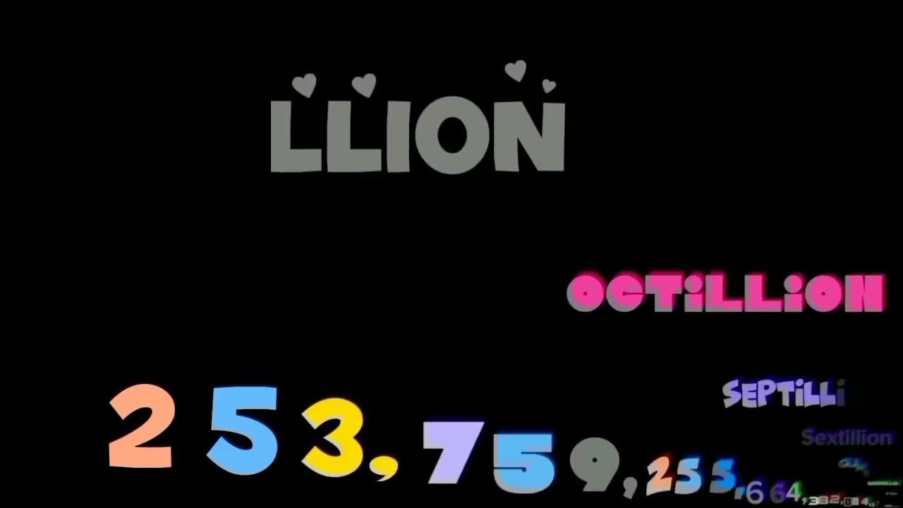 numbers 0 to 1 UNDECILLION (11/100) Centillion - YouTube