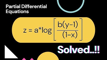 Form a PDE by eliminating arbitrary constants z=a*log((b(y-1))/(1-x)) | First Order PDE Solution