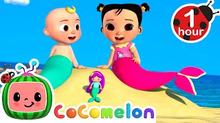 Mermaid Playdate At The Beach! | Pretend Play With Animals | Cocomelon Nursery Rhymes & Kids Songs