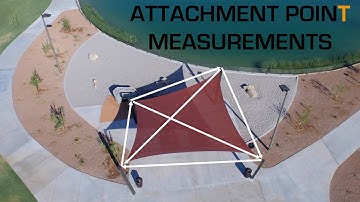 Measuring an Area for a Shade sail: Attachment Point Measurements – Tenshon