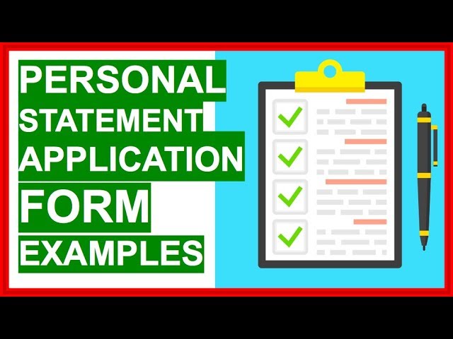 ⁣PERSONAL STATEMENT Application Form (EXAMPLES) How To Write A Personal Statement!