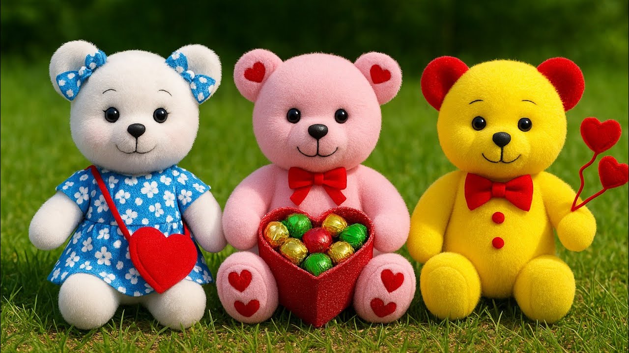 😍Удивительные медведи/💥Как сделать 3 разных плюшевых мишек из носков