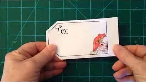 Sherri Baldy's Santa Tags Gift Card Holder