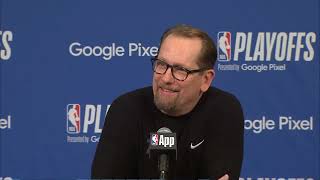 Nick Nurse PostGame Interview | New York Knicks vs Philadelphia 76ers