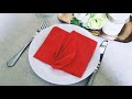 Napkin Folding: Elegant way to fold a napkin