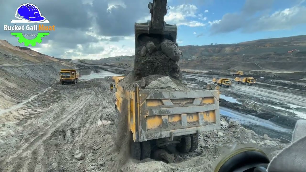 EXCAVATOR HYUNDAI R850LC-9 | Loading double bench sempit‼️#eps51 #automobile #miningtruck