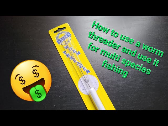 How to use a worm threader to catch almost anything in freshwater