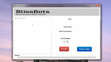 BlissSiteChecker - Check Your Websites For Errors