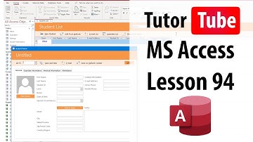 MS Access Tutorial - Lesson 94 - SQL Query ORDER BY