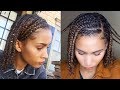 Mini BRAIDS!! Easy Protective Style for NATURAL HAIR
