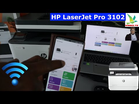 HP LaserJet Pro 3102 WIFI Printer Set Up /Connect To WIFI With a Computer and Android Phone