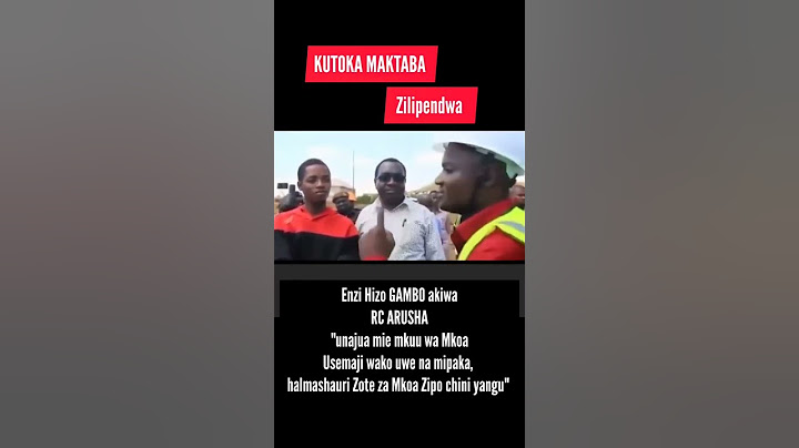 RC MAKONDA VS GAMBO AMEKOMESHWA KUMBE NA YEYE ALIMFANYA MAFYONGO
