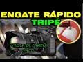 Engate rápido para tripé de filmagem