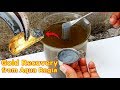 Gold recovery from Aqua regia acid Use zinc powder.