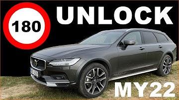 2022 Volvo V90 Cross Country 180 km/h speed limit REMOVE, steering sheel paddles retrofit - D5T5.com