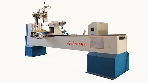 3m cnc wood turning lathe with servo motor for large wood turning and broching