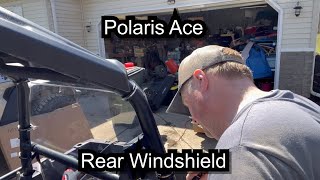 Polaris Ace RZR Rear Windshield install UTV Side by Side