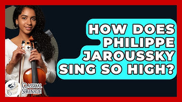How Does Philippe Jaroussky Sing So High? - Classical Serenade