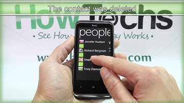 How to Delete a Contact on HTC 7 Pro