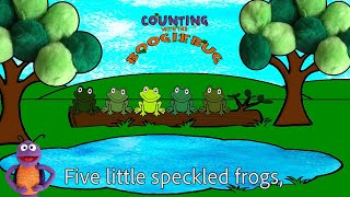 Boogiebug Counting - Five Little Speckled Frogs | Learn to Count for Toddlers