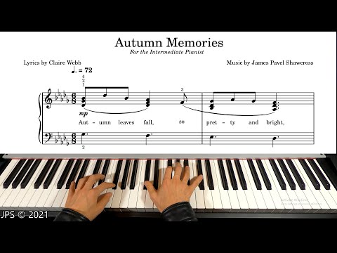 Autumn Memories Halloween Sheet Music and Tutorial (For the Intermediate Pianist)  @ThePianoforever