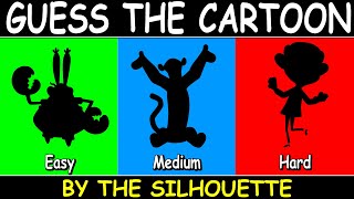 Guess The Cartoon Silhouette | Easy to Hard