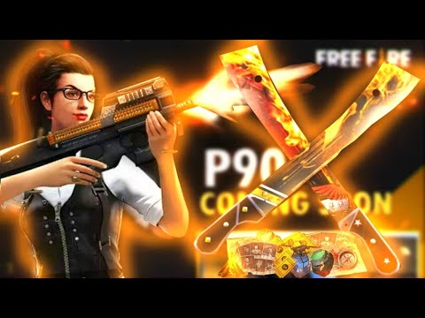 FREE FIRE- JOGANDO E UPANDO RANKING COM A NOVA ARMA P90! E AGRADECENDO OS 50K DE INSCRITOS DO CANAL!