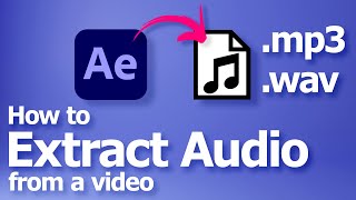 How to extract audio from video in Adobe After Effects, mp4 to mp3 converter screenshot 1