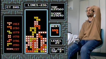 My first maxout in NES tetris with rolling!