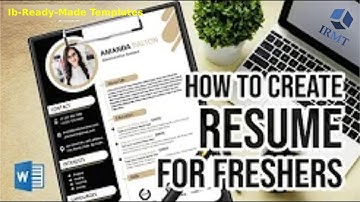 Best Resume/CV Design for Freshers in MS Word - DIY Tutorial Themes Creation
