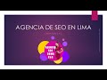 Llla mejor agencia seo en lima servicio de posicionamiento web para empresas pymes servicio seo