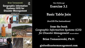 Exercise 3-1: Basic Table Join (ArcGIS Pro Video Walkthrough) #Book #GIS #Disasters #Education