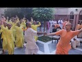 Iskcondelhi devotees dancing on hare krishna mahamantra kirtan