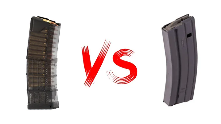 AR-15 polymer vs Metal Magazine Weights Pmag vs L5AWM vs Brownells