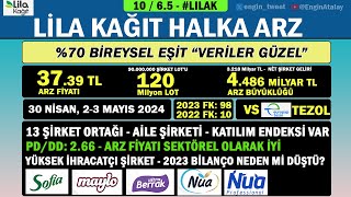 LİLAK LİLA KAĞIT HİSSE HALKA ARZ 