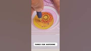 Attractive and spectacular design of magic circles spirograph 👍👍#creativity #2025 #spirograph #short
