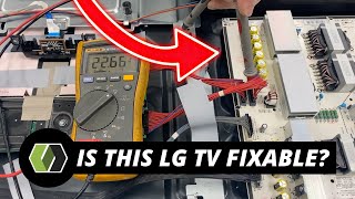 Can We Fix this LG OLED TV? How to Diagnose Your TV Before Ordering Parts!