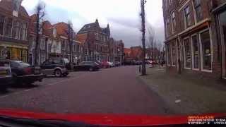 Driving into Weesp, Netherlands.