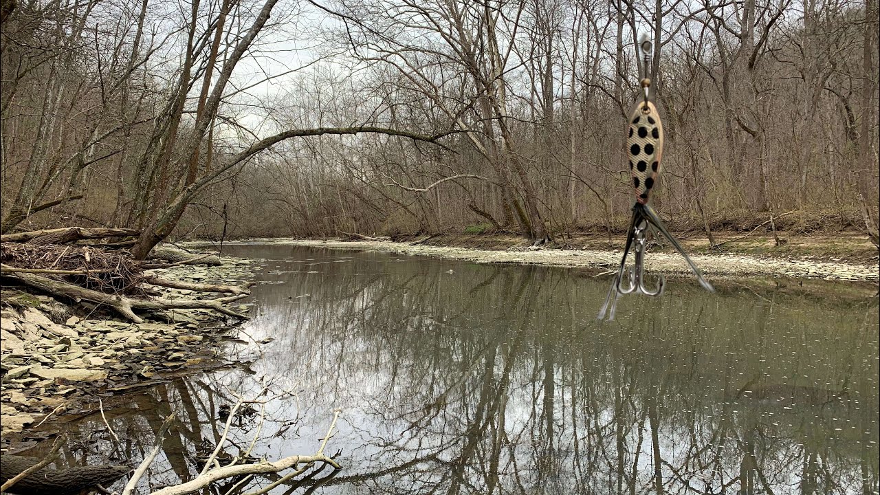Using ROOSTER TAILS to Catch SMALLMOUTH! | Early Spring Creek Fishing